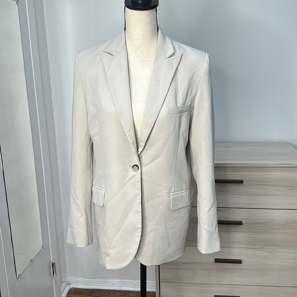 Ba&Sh Sylvana Jacket Taupe Womens One Button Blazer Size XS